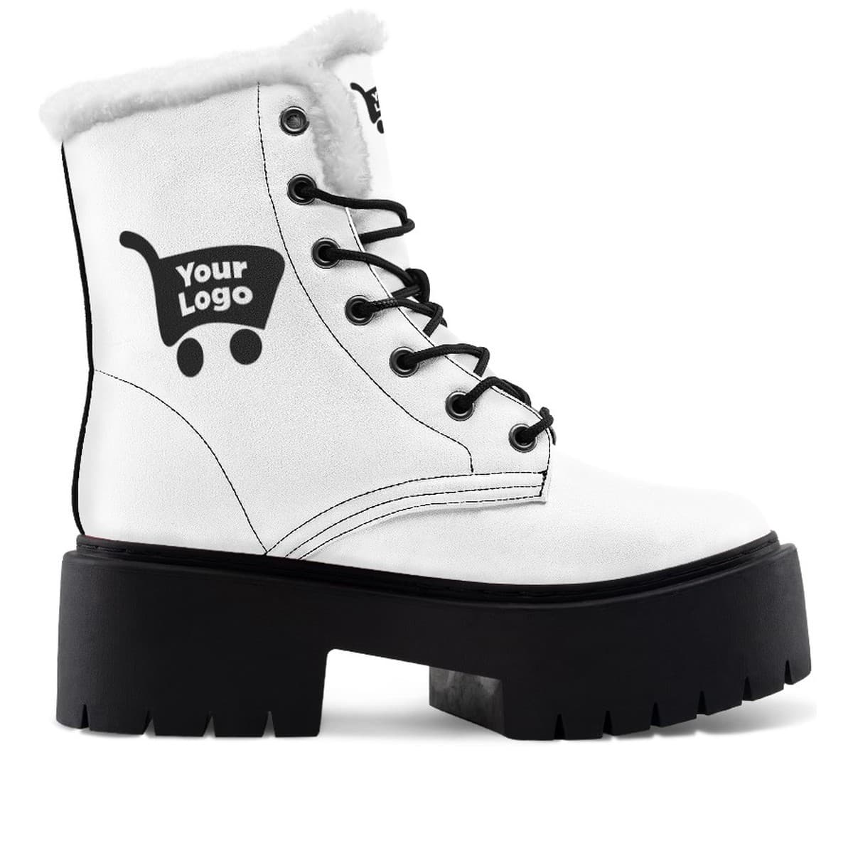 Custom print-on-demand chunky comfy boots