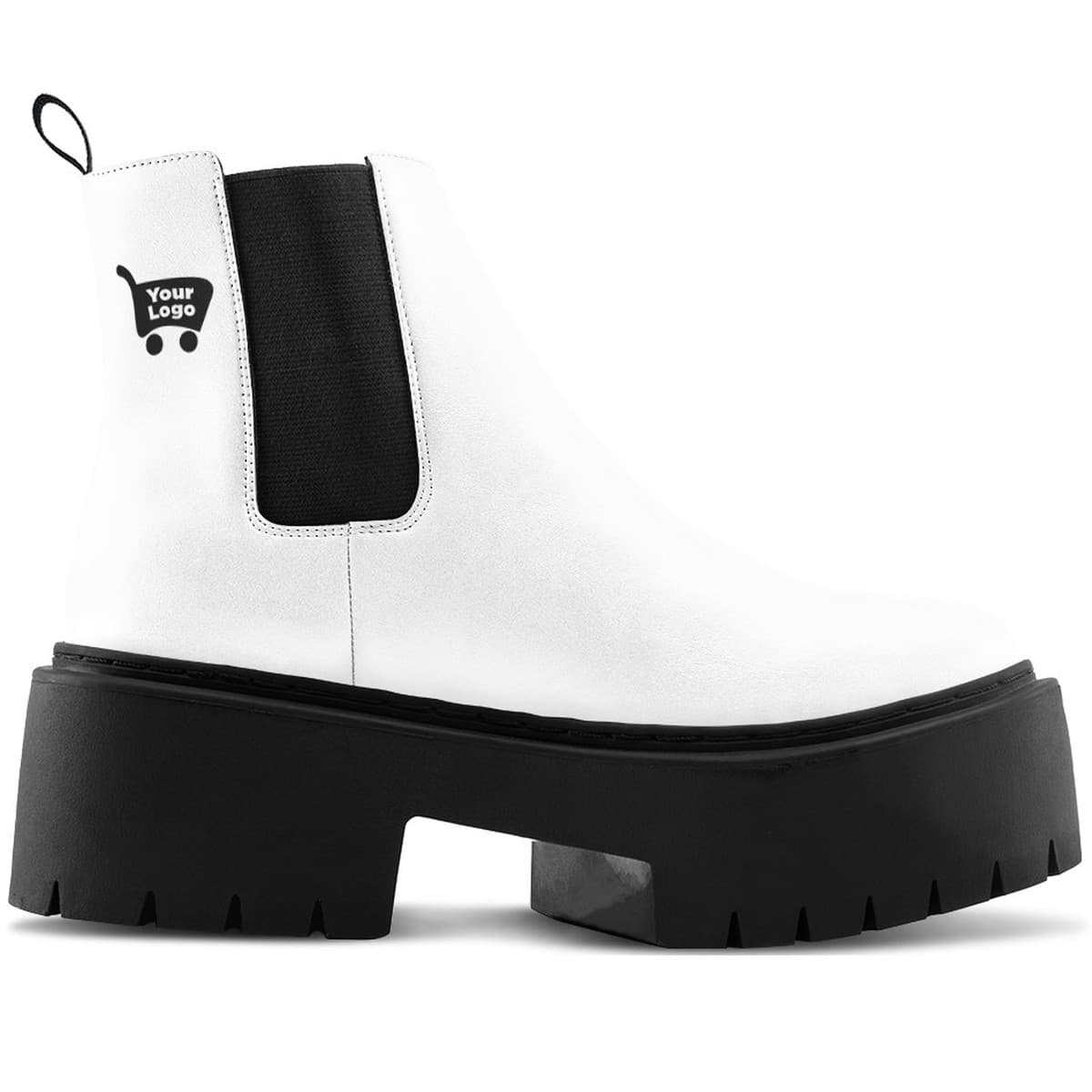 Custom print-on-demand chunky neat boots