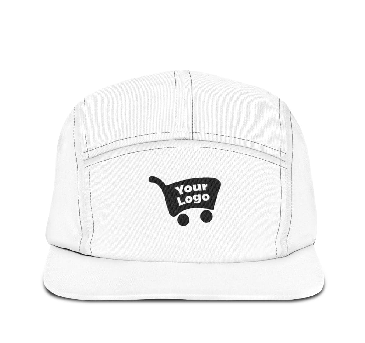 Custom print-on-demand 5-panel hat