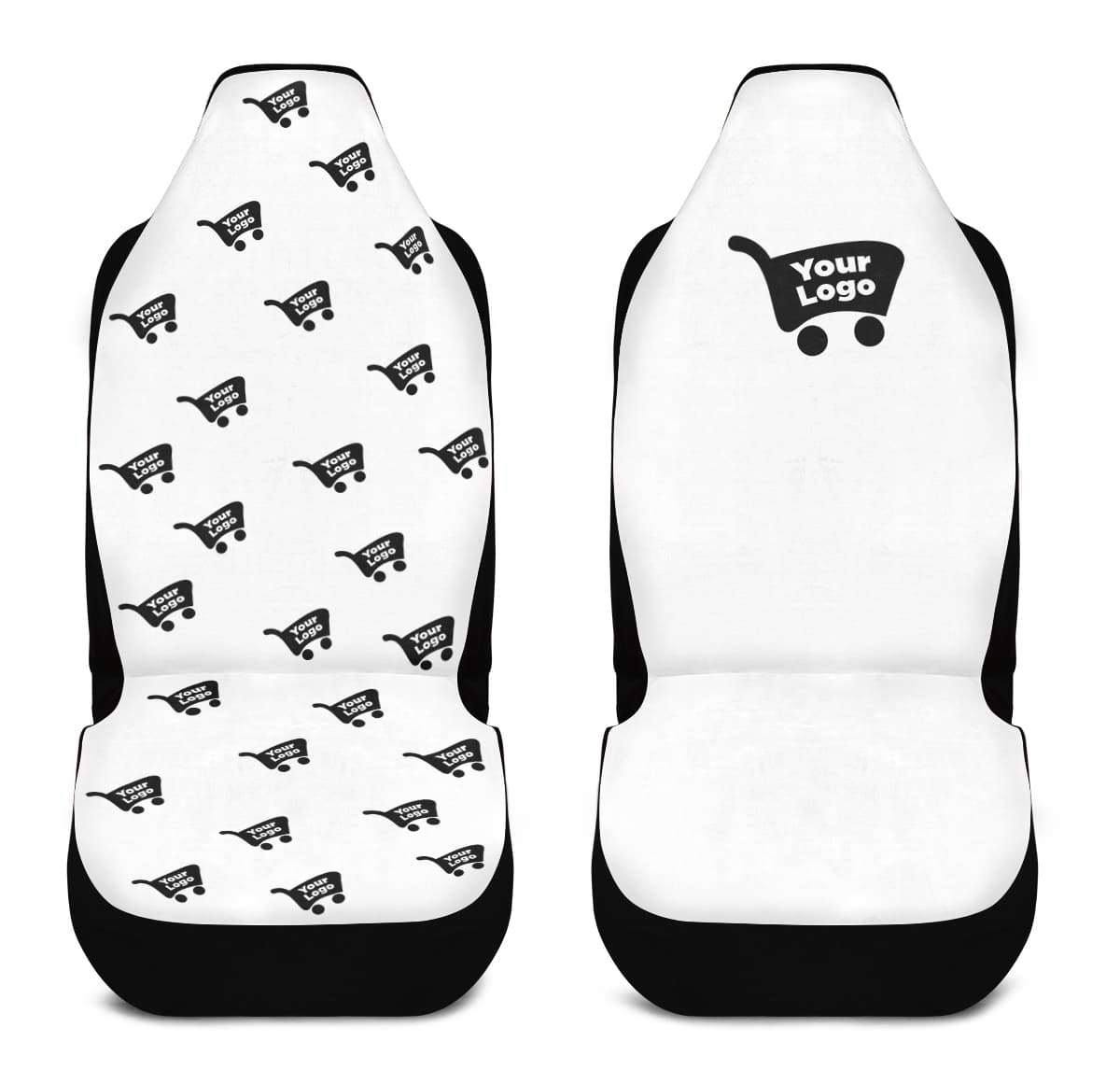 Custom print-on-demand car seat cover