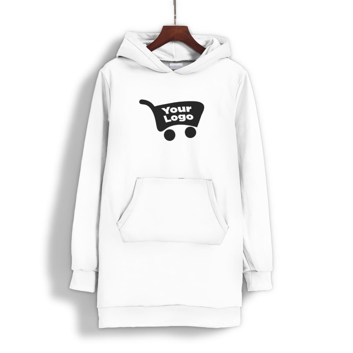 Custom print-on-demand hoodie dresses
