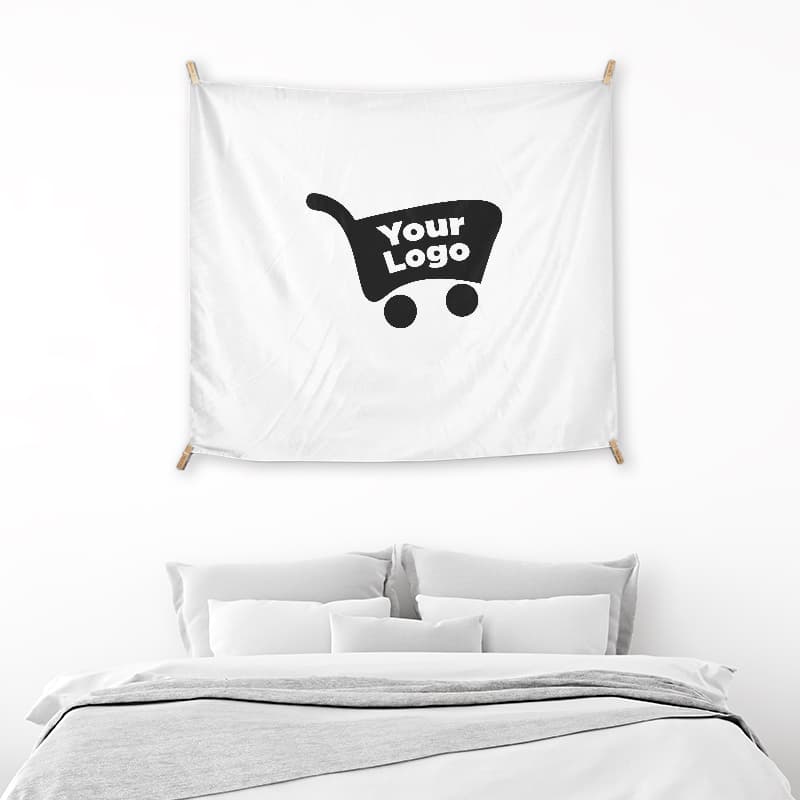 Custom print-on-demand wall tapestry